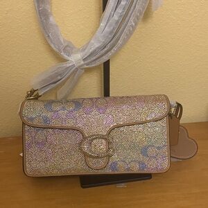 Coach 26 Tabby rainbow Crystal Embellished Women's Bag